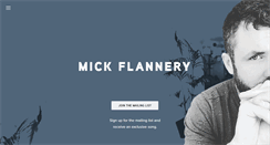 Desktop Screenshot of mickflannery.com