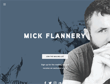 Tablet Screenshot of mickflannery.com